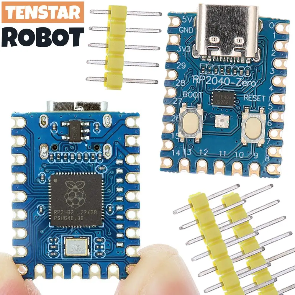 TENSTAR RP2040-Zero RP2040 라즈베리 파이 마이크로컨트롤러 PICO 개발 보드 모듈 듀얼 코어 2MB 플래시 RP2350