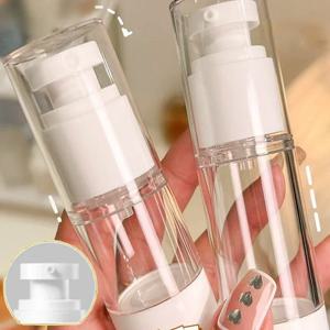 10/15/30/50/80/100ML 여행용 투명 에어리스 크림 펌프 병 리필 가능 재사용 가능한 진공 디스펜서 에어리스 컨테이너 메이크업 병