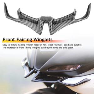 오토바이 새로운 프론트 페어링 윙렛 윙 커버 트림 For YAMAHA R15 V3 2017 2018 2019 2020 2021 Shark Fin Beak Moto 액세서리