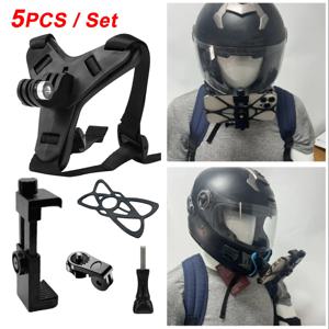 GoPro Hero 12 11 Insta360 X4 액션 스포츠 카메라 휴대 전화 액세서리 용 오토바이 헬멧 스트랩 마운트 전화 스탠드 홀더