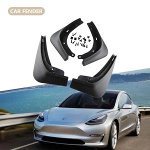Tesla Model 3 2016-2021 2022 2023+ 전면 후면 휠 머드 가드 가드 펜더 용 4 개/대 머드 플랩 스플래시 가드