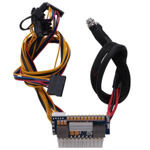 N82R 450W 24Pin 12V DC 입력 피크 450W 출력 Realan Mini ITX Pico PSU DC ATX PC 스위치 컴퓨터 용 DC-DC ATX 전원 공급 장치