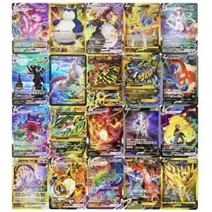 10-100pcs 포켓몬 카드 GX Vmax EX 샤이닝 프랑스어 스페인어 독일어 이탈리아어 게임 배틀 트레이딩 컬렉션 영어 카드 장난감 선물
