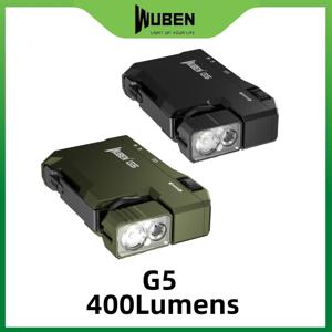 WUBEN G5 400루멘 미니 EDC 손전등 RGB&화이트 충전식 포켓 크기의 광채 키체인 라이트
