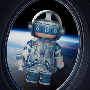 팝마트 메가 스페이스 몰리 100% × 이모지 시리즈 1PC/9PCS POPMART 블라인드 박스 액션 피규어 귀여운 장난감