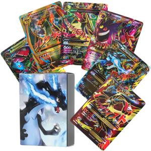 60/100Pcs 영어 포켓몬 카드 GX 태그 팀 Vmax EX 메가 빛나는 게임 전투 Carte 거래 컬렉션 카드 장난감 어린이 선물