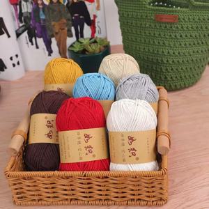 100g 85M/롤 크로 셰 뜨개질 뜨개질 원사 크로 셰 뜨개질 스레드 로프 Knitter 크로 셰 뜨개질을위한 수제 양모 라인 원사 코튼