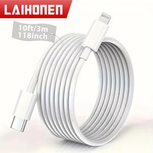 LAIHONEN UsB C-Lightning 1 팩 UsB C Lightning 1m 2m 3m C-L 케이블 고속 충전 forMacBook Pro for iPhone 14 Pro Ma