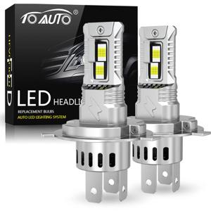 TOAUTO H4 LED 라이트 100W 20000LM 9005 9006 H11 H7 LED 헤드라이트 캔버스 36 CSP 자동차 하이 클로즈 램프 팬 터보 라이트 포함