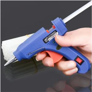 20W 미니 핫멜트 글루건 EU 전기 DIY 산업용 가정용 수리 도구 (열 온도 조절 기능 포함)