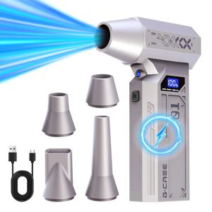 120000Rpm 전기 공기 송풍기 터보 제트 팬 브러시리스 모터 키보드 및 자동차 용 유형 C 휴대용 먼지 청소기로 충전식