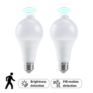 마이크로파 레이더 감지 LED 전구 220V E27 12W 레이더 모션 유도 램프 가정용 계단용 레이더/광 센서 내장