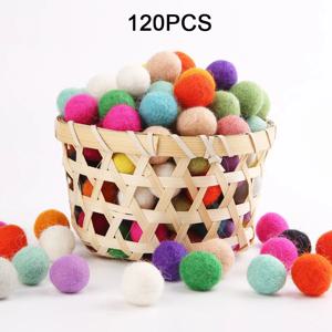 100% 울 펠트 공 DIY 공 걸이식 액세서리, 캔디 컬러 폼폼 볼, 어린이 파티 공예, 어린이 장난감, 100PCs, 20mm