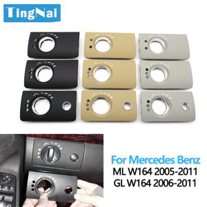 LHD 자동차 인테리어 앞 좌측 헤드 라이트 스위치 버튼 패널 트림 커버 교체 벤츠 W164 ML GL 300 350 450 500 2005-2011