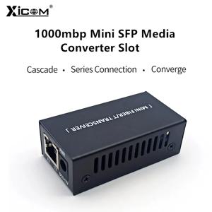 기가비트 미니 미디어 컨버터 슬롯 SFP 트랜시버 모듈 100/1000M 1 SFP 슬롯 1 RJ45 단일 모드 이더넷 SFP 파이버 스위치