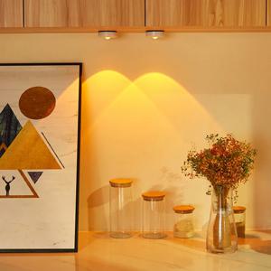 터치 LED 캐비닛 조명, 배터리 전원 스틱, 벽 일몰 램프, 주방 침실 옷장 찬장 야간 조명 장식