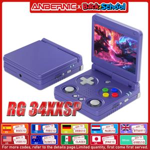Anbernic RG34XXSP 3.4인치 IPS Linux 64비트 게임 콘솔 H700 쿼드 코어 LPDDR4 2GB 레트로 게임 플레이어 HD-TV RG 34XXSP에 연결