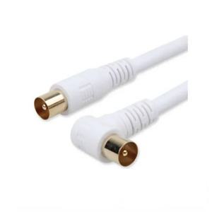5M 3M 1.5M RF RG6 쿼드 쉴드 CL2 동축 안테나 위성 케이블 (TV 포함) 90도 직각 남성-직선 남성 커넥터