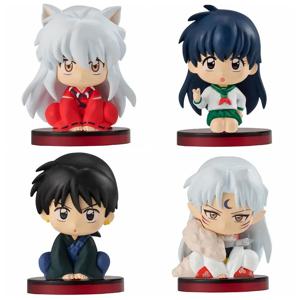 4 개/대 애니메이션 이누야샤 그림 장난감 Kikyo Sesshoumaru Higurashi Kagome 만화 인형 어린이 선물
