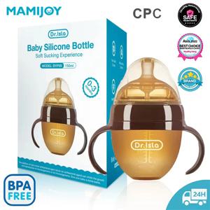 MAMIJOY 아기 실리콘 병 나노 실버 항균 아기 이유식 안티 질식 젖꼭지 병 아기 병 150ml/250ml BPA 무료