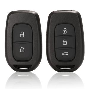 Jingyuqin 자동차 원격 키 쉘 Renault Duster Sandero Logan Clio Captur Laguna Scenic 2015 2016 fob 2/3 버튼 교체