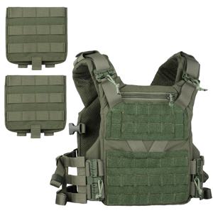 풀 사이즈 사냥 조끼 플레이트 캐리어, 80-110 cm, MOLLE 퀵릴리즈, 빠른 조정 커머번드 체스트리그, K19