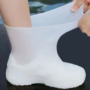 레인부츠 레인슈즈 보호대 야외용 두꺼운 내마모성 방수 신발 커버 미끄럼 방지 커버 가정용 방진