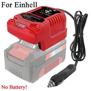 12V/24V 100-240V 휴대용 리튬 이온 배터리 전원 X-Change 시리즈 리튬 이온 배터리 용 Einhell 18V 용 미니 소형 차량용 충전기