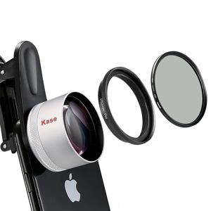 Kase HD 마스터 매크로 폰 렌즈 프로 키트, 필터 어댑터 포함, 52mm CPL 필터, 아이폰 15, 14, 13, 삼성, 화웨이, 안드로이드용