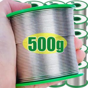 20/500G 쉬운 용융 저온 솔더 와이어 스테인레스 스틸 금속 용접 코어 용접 와이어 범용 실버 용접 도구