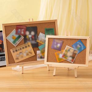 코르크 칠판 게시판 코르크 보드 DIY 푸시 핀 홈 오피스 교수형 디스플레이 보드 사무실 학교 목재 제도 보드