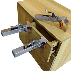 서랍 패널의 정확하고 빠른 설치를 위한 서랍 고정 클립 서랍 전면 장착 클립, 조정 가능한 고정 클램프