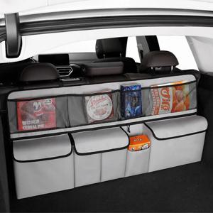 자동차 트렁크 수납 가방 SUV 카시트 등받이 걸이 가방 다기능 수납 메쉬 가방 자동차 인테리어 수납 아이템