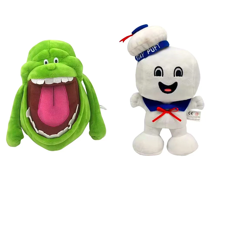마시멜로 남자 및 슬리머 인형 빈티지 고스트버스터 3 스테이 퍼프 봉제 은행, 선원 인형 봉제 장난감, 크리스마스 선물, 20cm