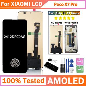 PocoX7 Pro 2412DPC0AG 디스플레이 용 Xiaomi Poco X7 Pro Lcd 디스플레이 터치 스크린 디지타이저 어셈블리 교체 용 6.67 