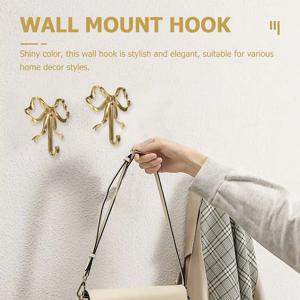 코트 후크 가정 용품 벽걸이 형 아트 후크 보관 ganization 벽 아트 후크 Bowknot Design Clothes Hook