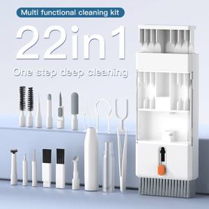 22-in-1 다기능 클리닝 키트 (아이폰, 에어팟, 아이패드, 디지털 카메라, PC 키보드, 휴대폰 화면, 헤드폰 청소 도구)