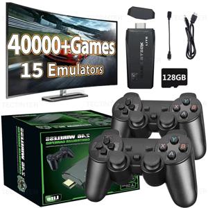 M15 비디오 게임 콘솔 4K 게임 스틱 PS1 NES Mame SNES SEGA Everdrive 15 + 에뮬레이터 저장/검색/추가 용 41000 레트로 게임 내장