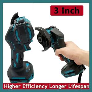 18V 배터리 3 인치 미니 앵글 그라인더 커팅 머신 무선 전기 연삭 연마 커팅 전동 공구 Fit Makita