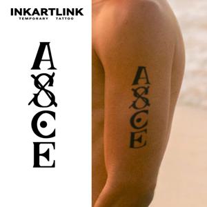 원피스 ACE 임시 문신 스티커, 방수 마법 문신, 15일까지 지속되는 가짜 문신, 반영구적 문신