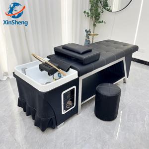 XinSheng 다기능 살롱 마사지 테이블 샴푸 침대 – 헤드 SPA 연무 및 헤어 워시 뷰티 소파 상업용 가구