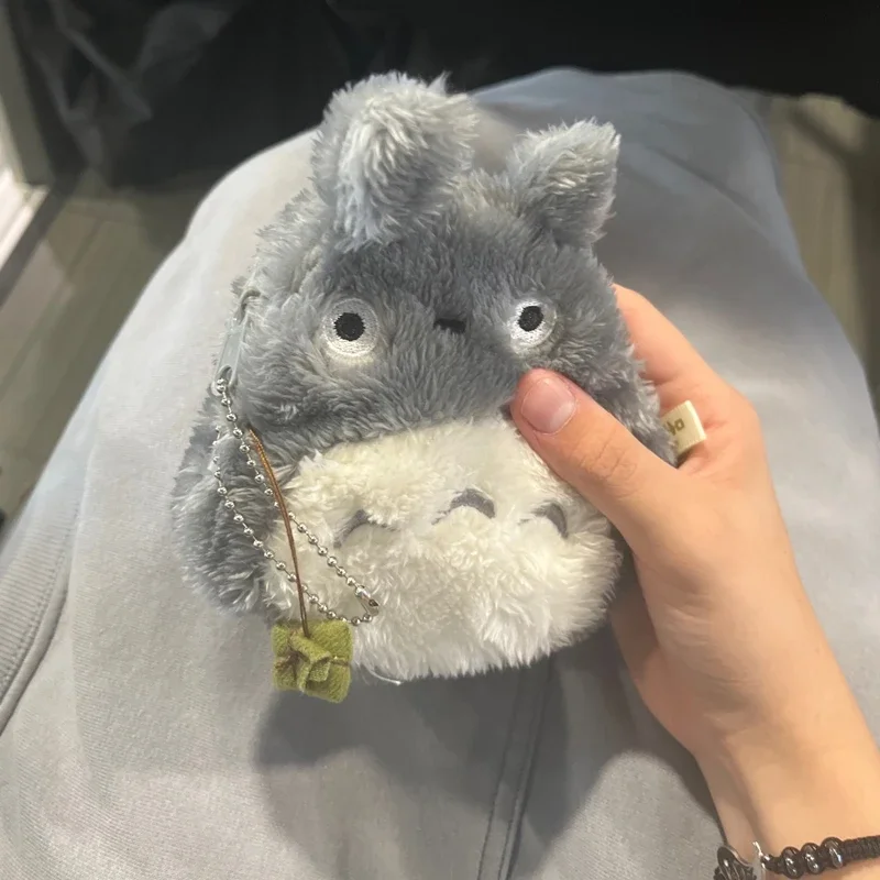 12cm 만화 토토로 플러시 동전 지갑 Kawaii 일본 장난감 Totoros 인형 귀여운 영화 캐릭터 어린이 생일 선물