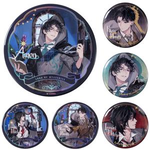 58mm Anime Lord of Mysteries Klein Moretti Alger Wilson Emlyn 화이트 코스프레 의상 배지 핀 SPTE Tinplate Brooch Prop Gift