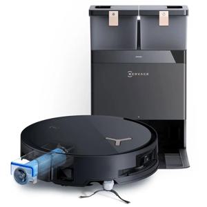 새로 출시된 ECOVACS DEEBOT X8 PRO 옴니 로봇 진공청소기.
