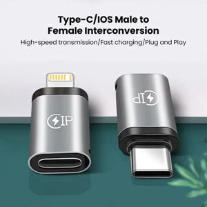 USB 케이블 변환기 - 아이폰 15/14/13 프로 맥스, 화웨이, 샤오미, 삼성용 라이트닝에서 USB-C 20W 어댑터로