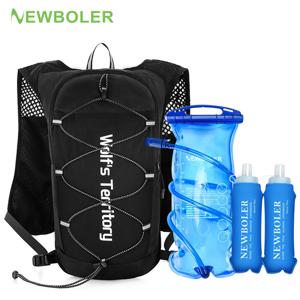 NEWBOLER 경량 러닝 백팩 하이드레이션 베스트 런백 자전거 마라톤 하이킹에 적합 초경량 휴대용 가방