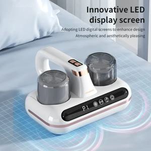 10Kpa 침대 진드기 제거 HOMFISH 진공 청소기 5-in-1 무선 UV-C 라이트 초음파 기술 강력한 흡입력 저소음 먼지 애완동물 털용