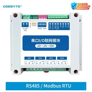 MA01-AACX2240 IOT RS485 ModBus RTU I/O 네트워크 모듈(직렬 포트 4 스위치 출력 포함) PLC용 2DI+2AI+4DO 안정성 워치독