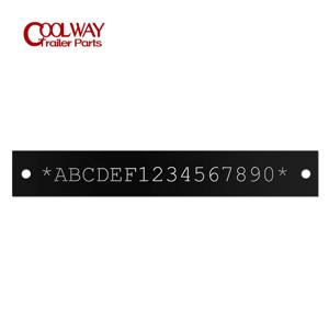 완전히 새겨진 알루미늄 프레임 NO. VIN 플레이트 일련 번호 오토바이 가와사키 스즈키 혼다 야마하 ALL