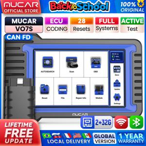 MUCAR VO7S CANFD 전문 스캔 도구 양방향 제어 ECU 코딩 자동차 진단 도구 전체 시스템 OBD2 스캐너